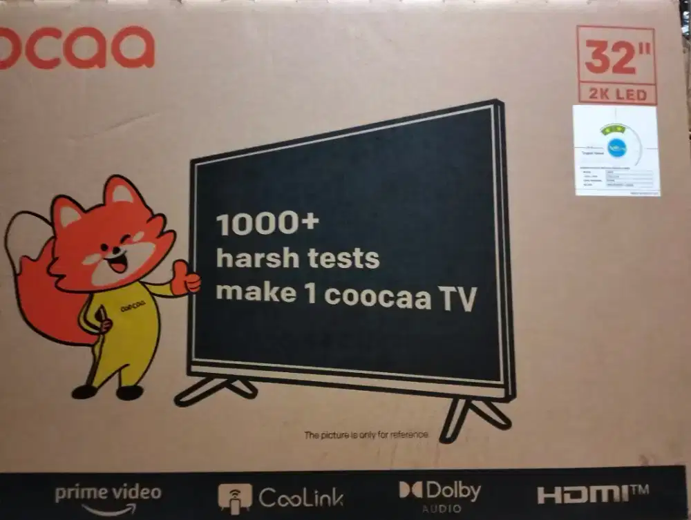 Smart tv coocaa 32in 32S3U Baru