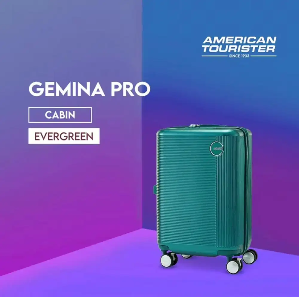 American Tourister Koper Hardcase Gemina Pro Cabin 20 inch Evergreen
