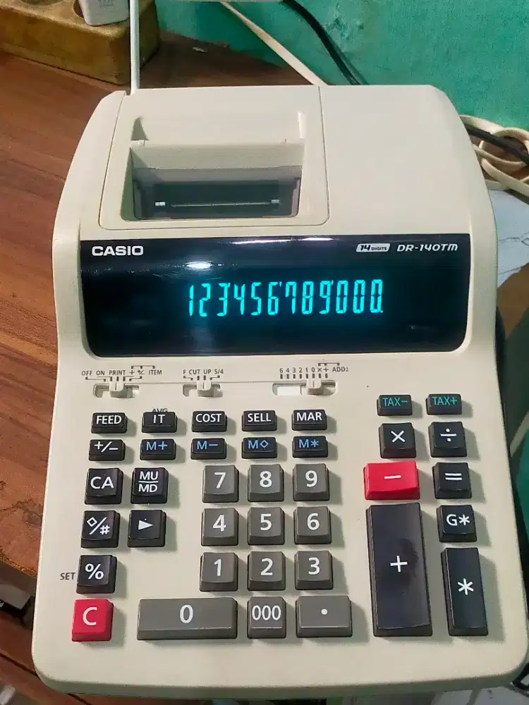 Mesin kasir calculator print casio