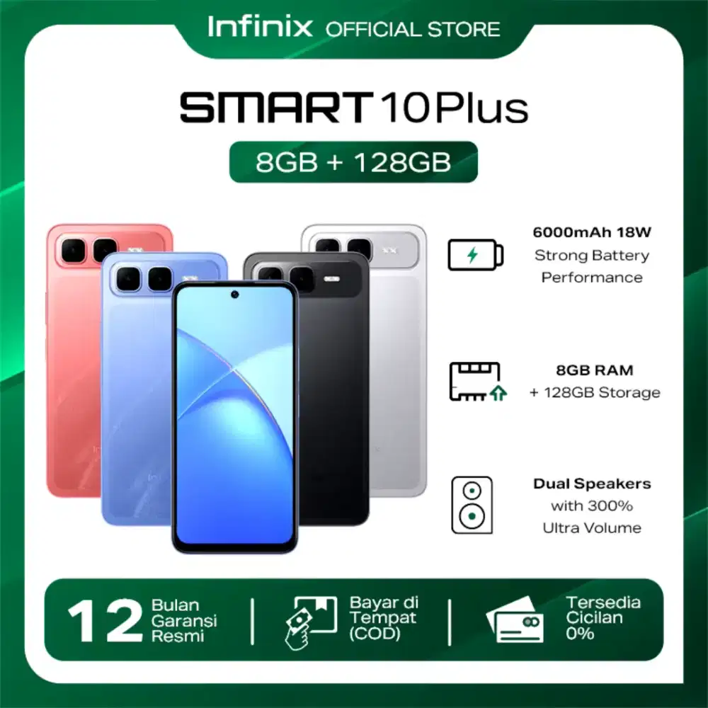 HP infinix smart 10plus 8/128 baru