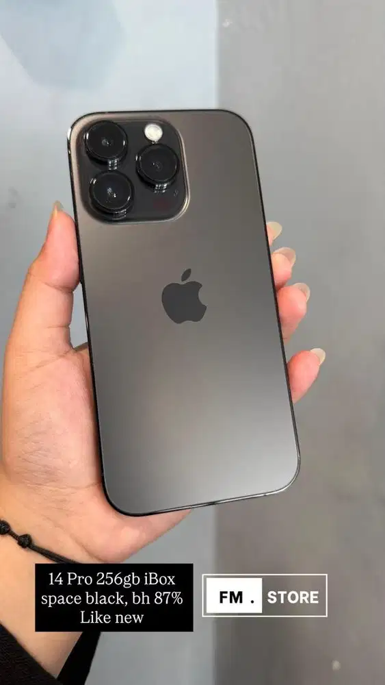 Iphone 14 Pro 256gb iBox space black, cod tukar tambah bisa