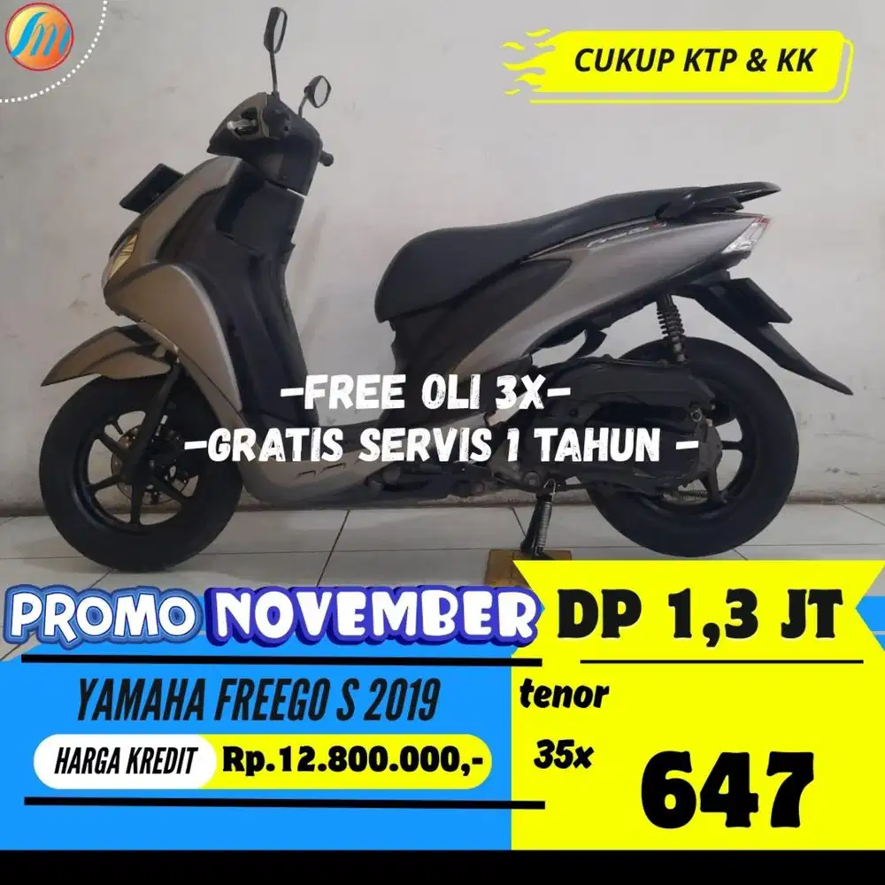 JUAL CEPAT YAMAHA FREEGO S 2019 CASH/KREDIT/TUKAR TAMBAH BERGARANSI