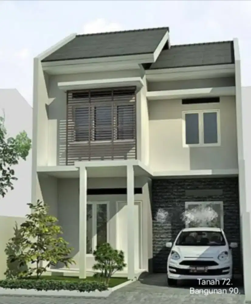 Rumah dua lantai di dalam cluster