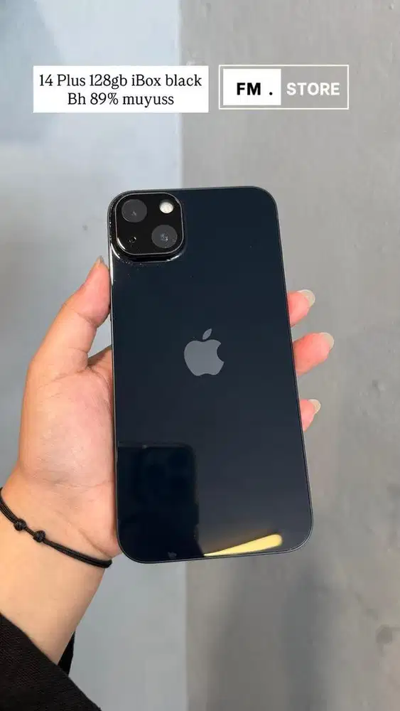 Iphone 14 Plus 128gb iBox black. Murahh tukar tambah bisa