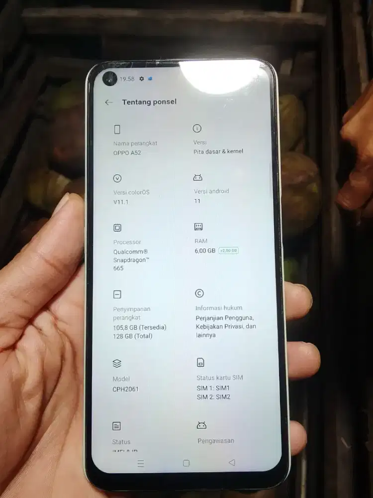Jual hp Oppo A52 Ram 6/128