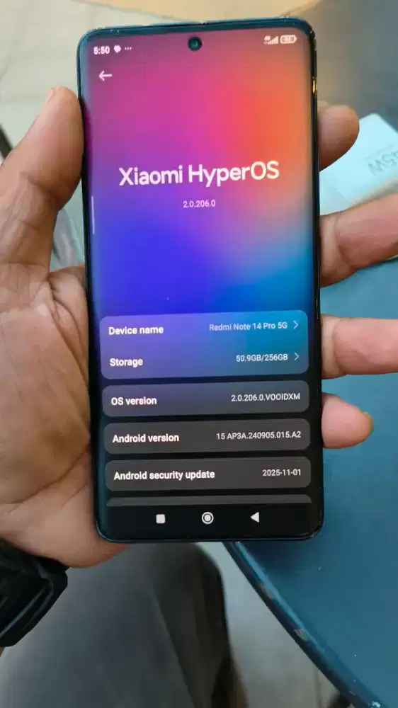 Redmi note 14 pro 5g 8/256gb mulus NO Dus bisa tt hp lain