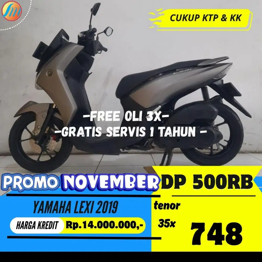 DP 500RB KREDIT YAMAHA LEXI 2019 ANGSURAN SANGAT RINGAN BERGARANSI