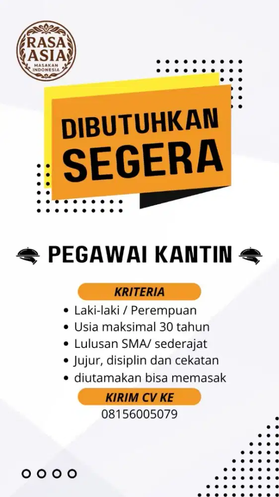 Lowongan kerja Wanita