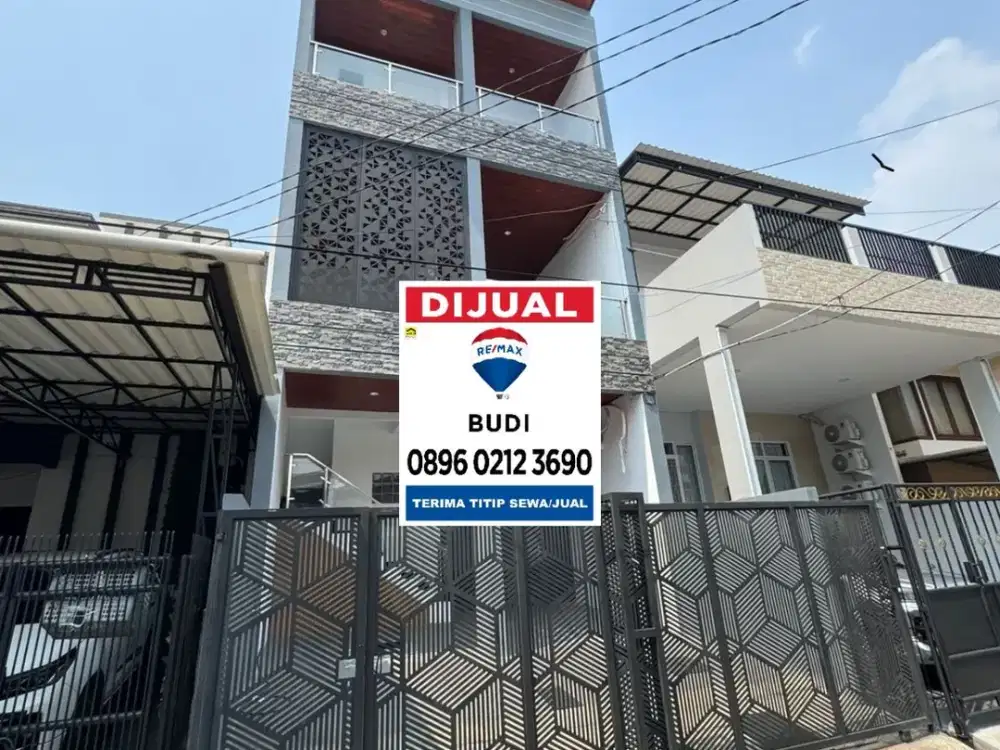 Dijual rumah kelapa gading puspa brand new 3,5 tk 102 m2, 6 x 17, 5+1 KT harus terjual
