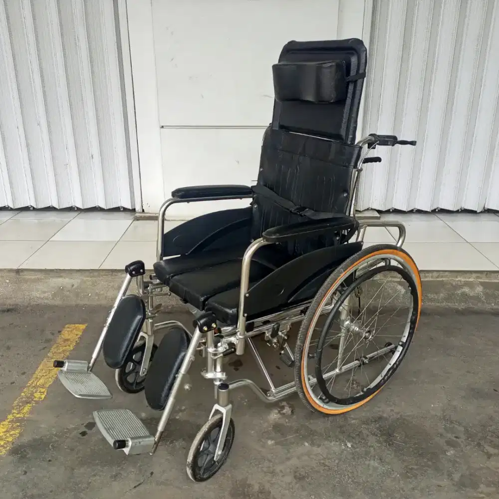 Kursi Roda Lipat 3in1 Kaiyang KY608LGCJ • Recliner Commode Wheelchair