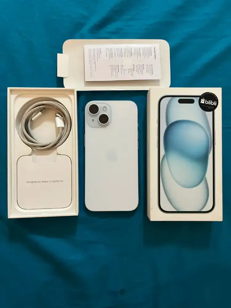 Iphone 15 128gb blue ibox blibli
