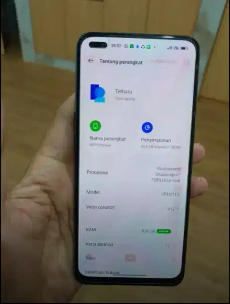 Oppo reno 4 ram 8/128 batangan