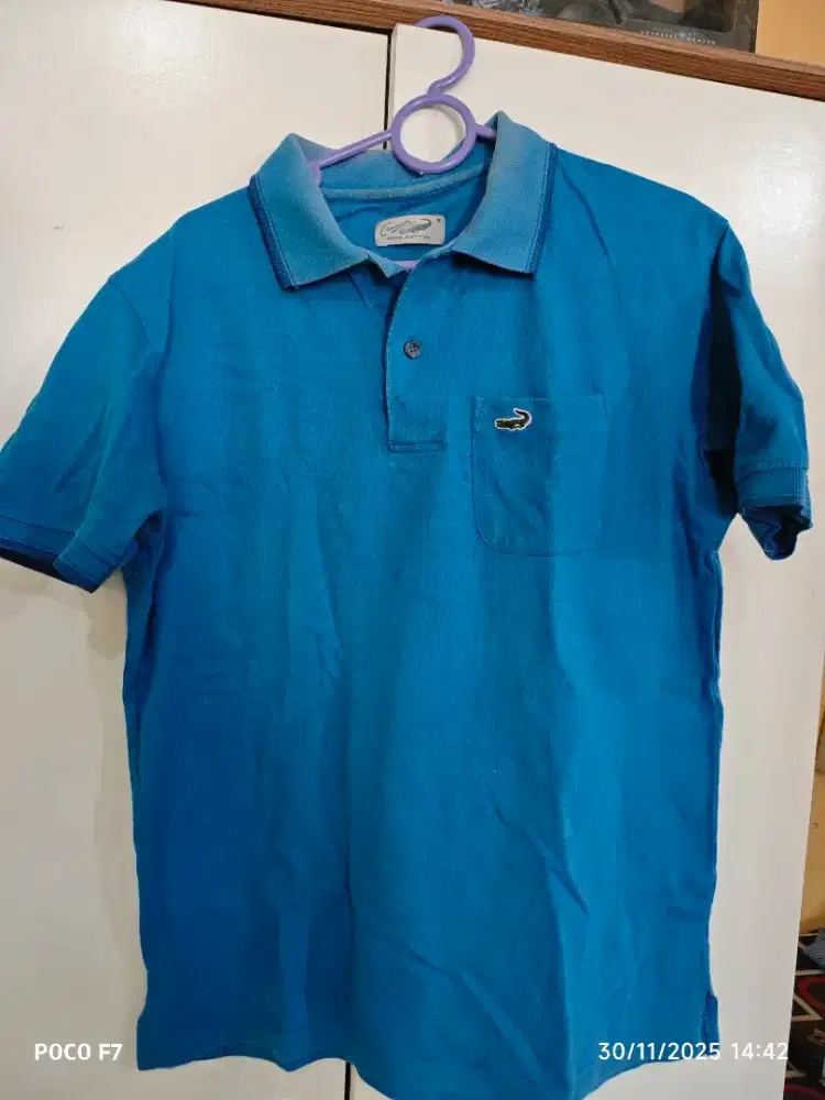 Polo buaya biru