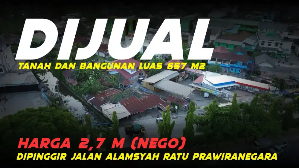 DIJUAL TANAH DAN BANGUNAN