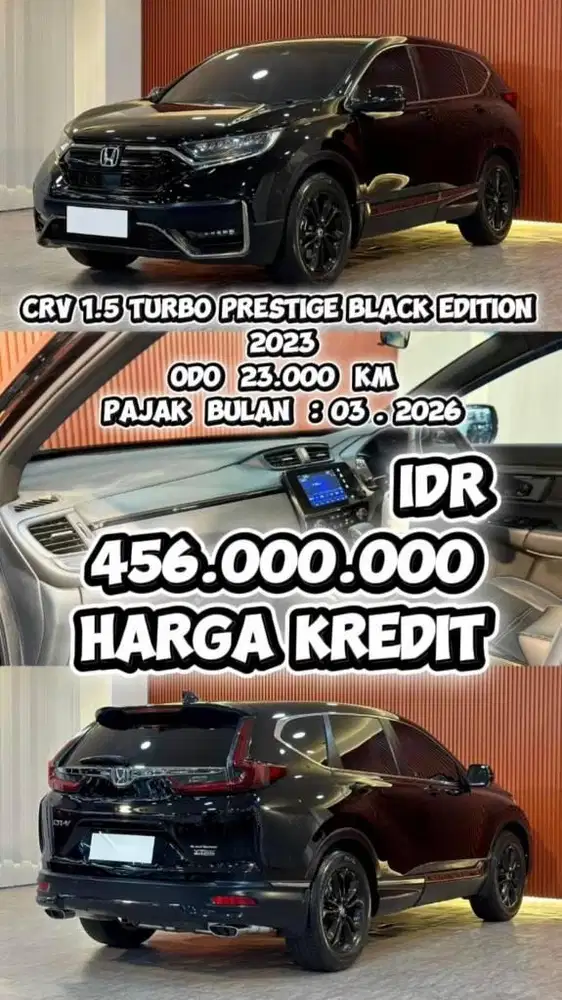 [ KM 27.000 ORIGINAL ] HONDA CR-V CRV BLACK EDITION PRESTIGE 2023 AT