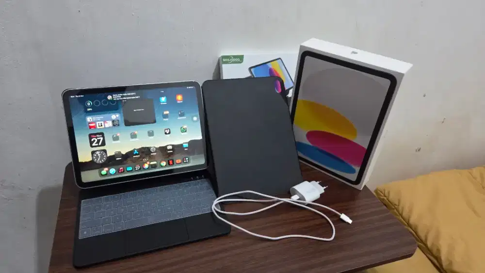 Ipad 11 A16 Grnsi Ibox On, BH 100% HARGA BELUM TERMASUK CASE KEYBOARD