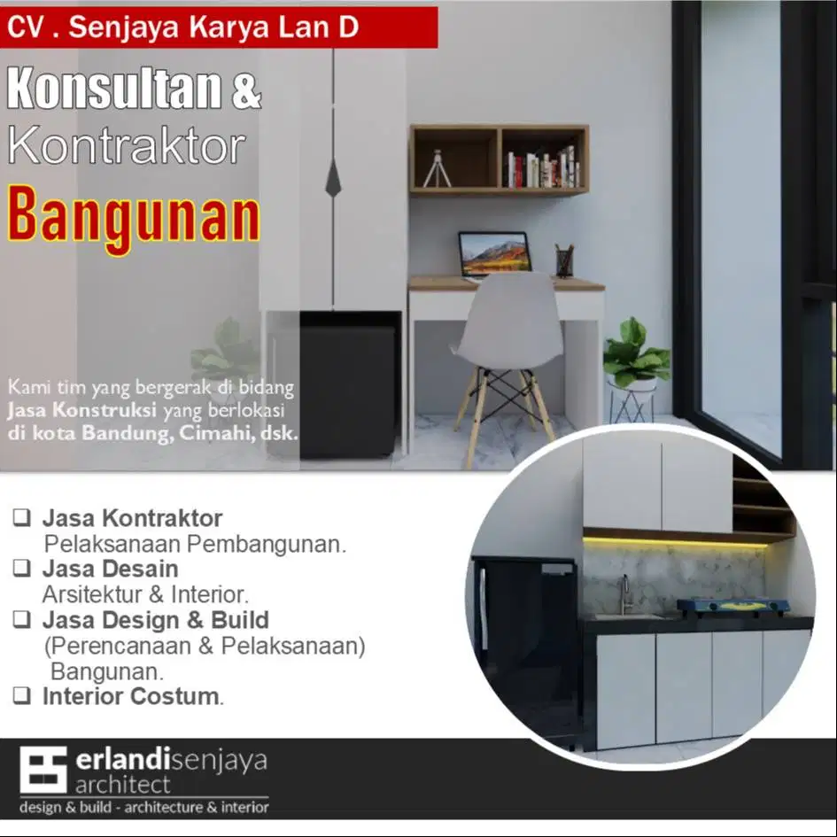 Jasa Kontraktor/ Arsitek & Interior/ Renovasi/ Tukang/ Kitchen Set