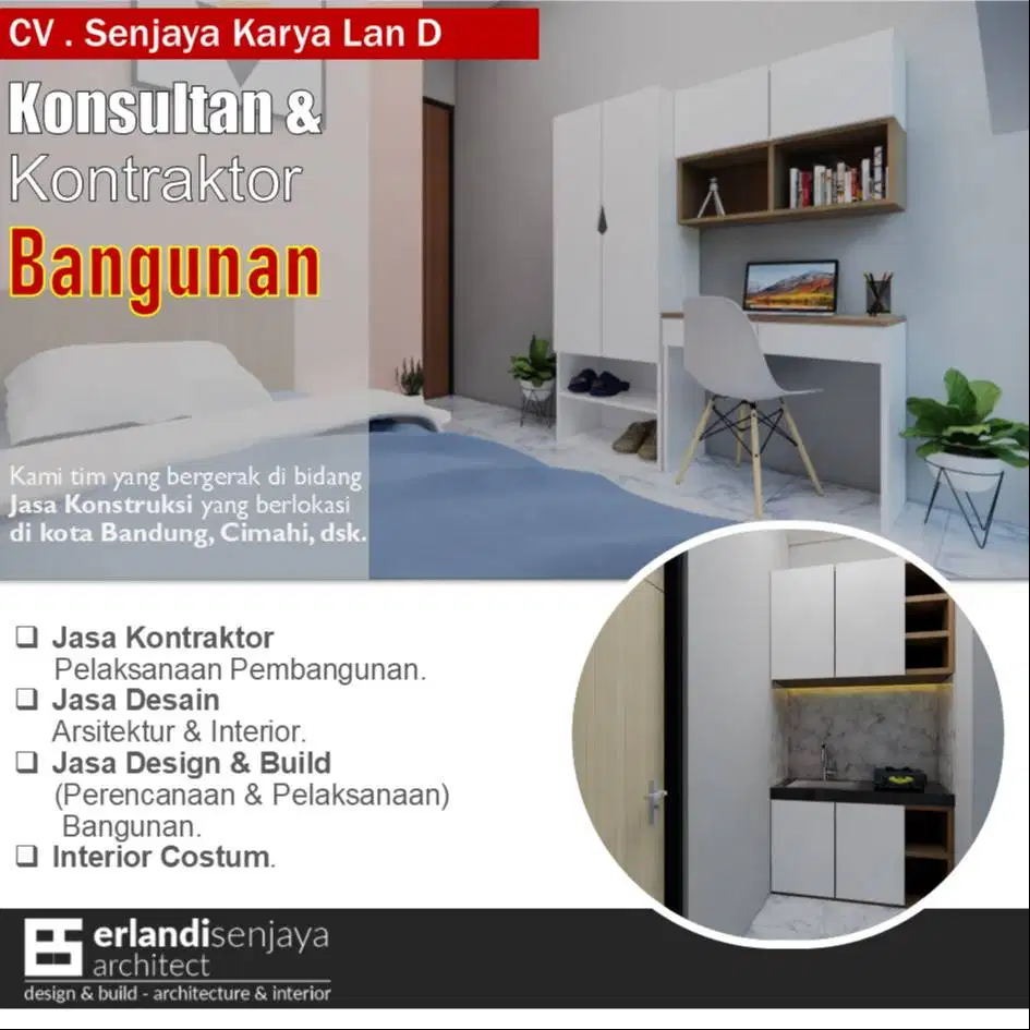 Jasa Kontraktor/ Arsitek & Interior/ Renovasi/ Tukang/ Kitchen Set