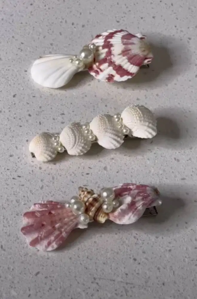 Jepitan rambut Kerang handmade