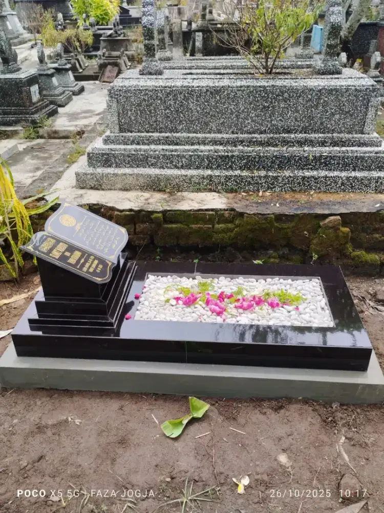 KIJING MAKAM GRANIT KIJING KRAMIK, TRASO, BATU ALAM,  MARMER, BAYI