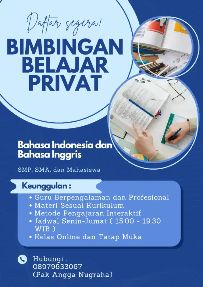 Les privat online dan tatap muka