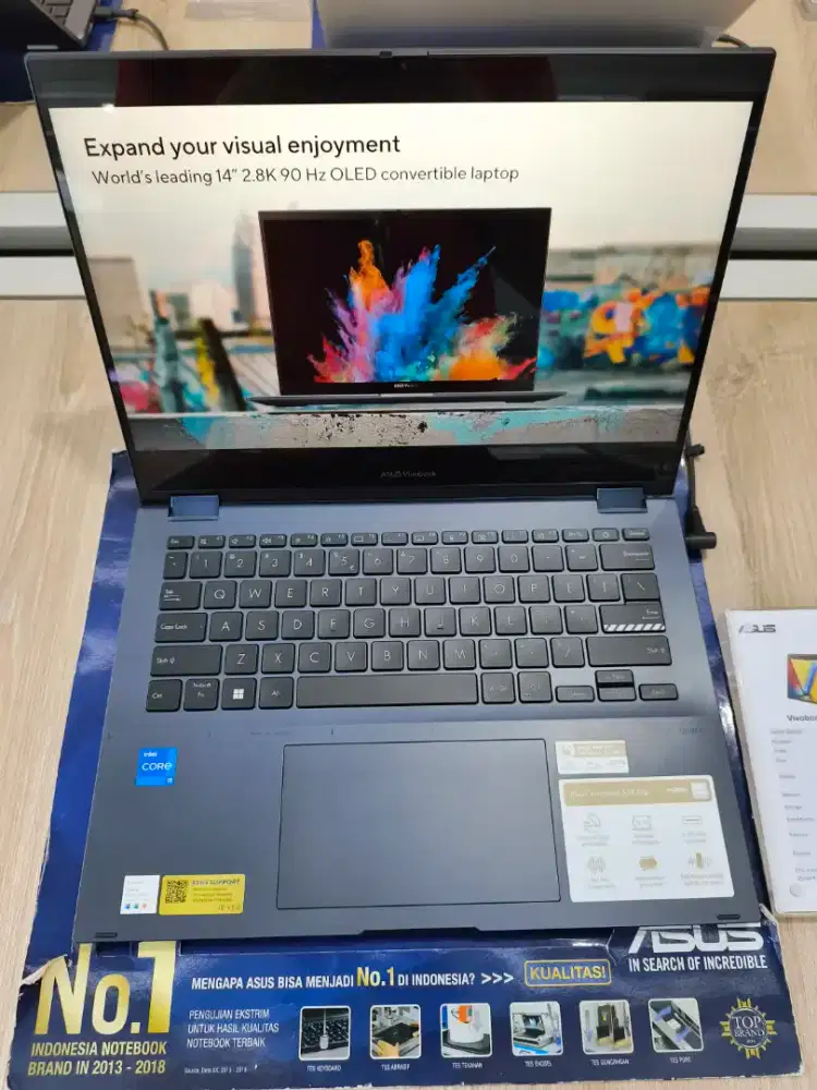 LAPTOP ASUS VIVOBOOK S14 FLIP INTEL CORE I5 RAM 16GB SSD 512GB