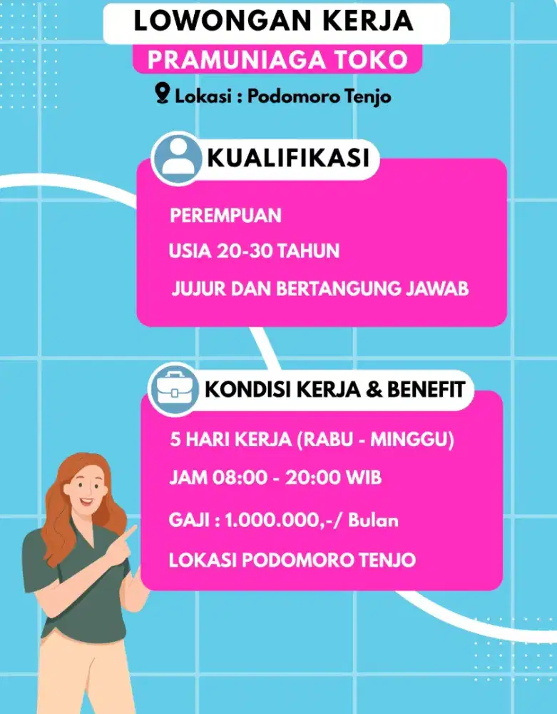 Pramuniaga toko/spg toko