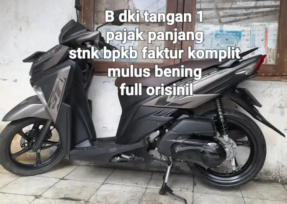 Yamaha Mio Soul GT 2016 LED blue core 125 cw asli abu2 B dki tangan 1