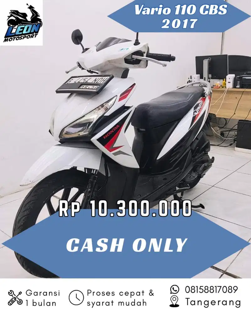 Vario led 110 2017, jual beli motor seken
