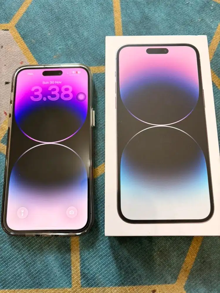 Di jual santai iPhone 14 Pro Max 256 iBox DEEP PURPLE