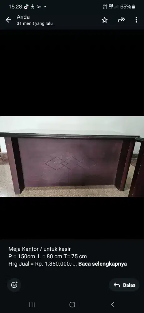 ISTIMEWA Meja Direktur atau Staf