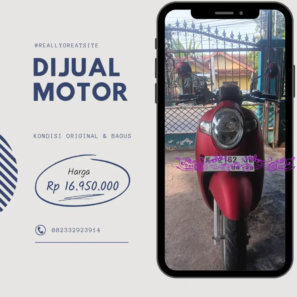 Di Jual Motor Jarang Pakai