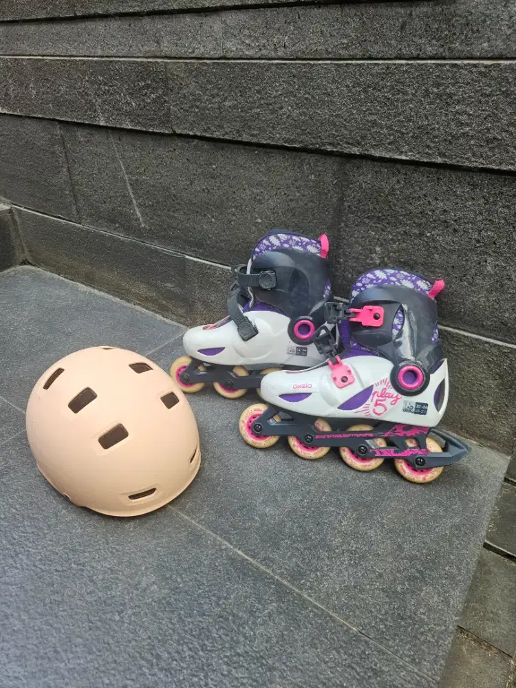 Dijual roller blade sepatu roda merk oxelo dari decathlon