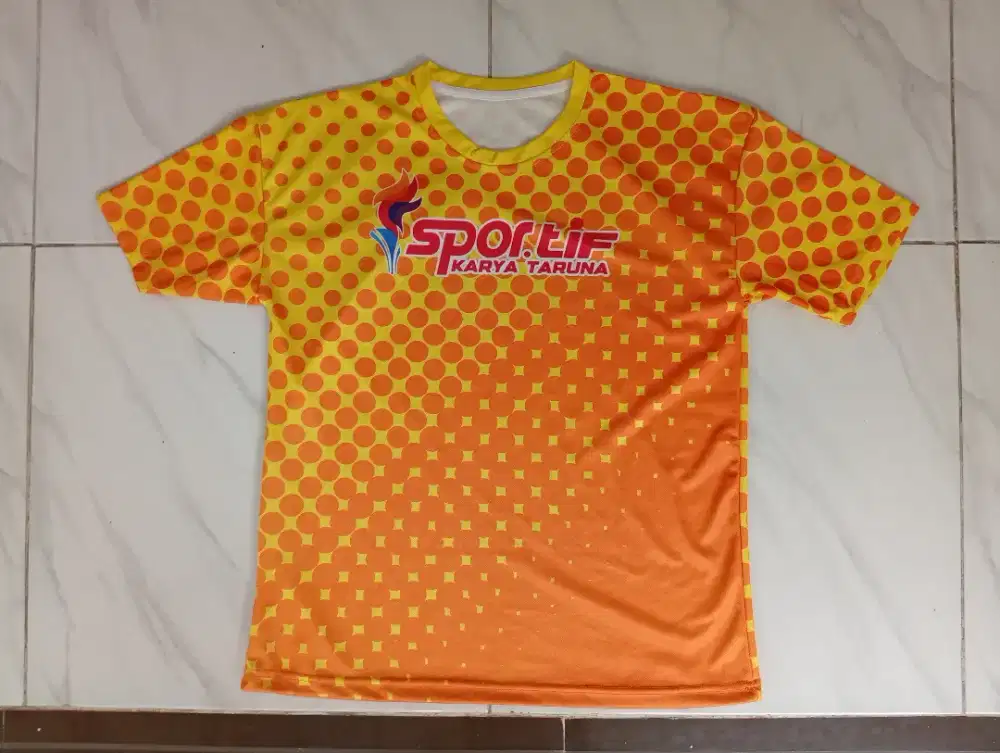 Jersey Olahraga Karya Taruna | Orange Kuning – Allsize (Original)