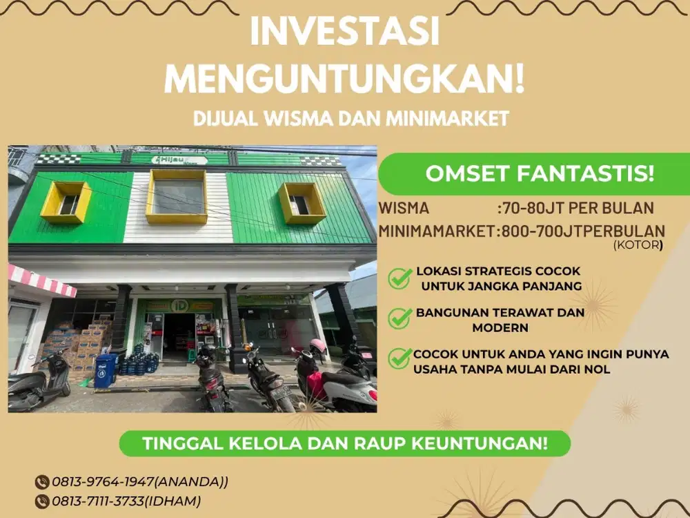 OVERTAKE USAHA YANG MENGUNTUNGKAN WISMA DAN MINIMARKET