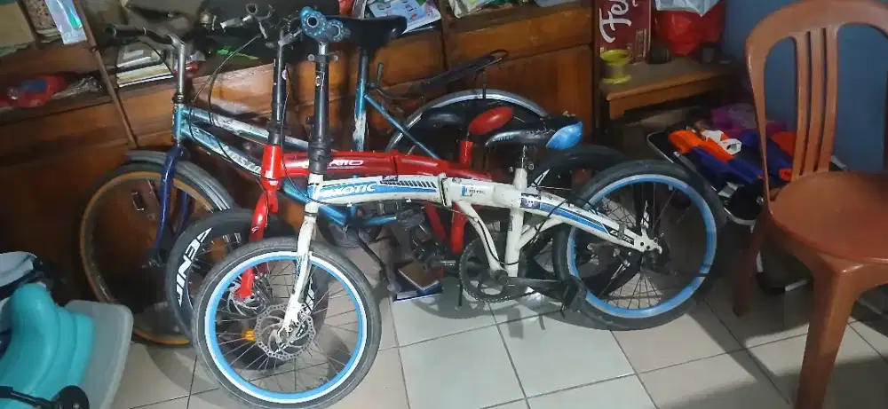 Jual sepeda exotic putih apa adanya