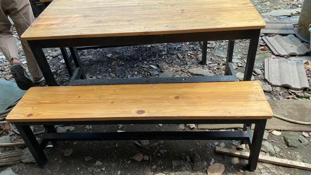 Meja + Bangku Warkop