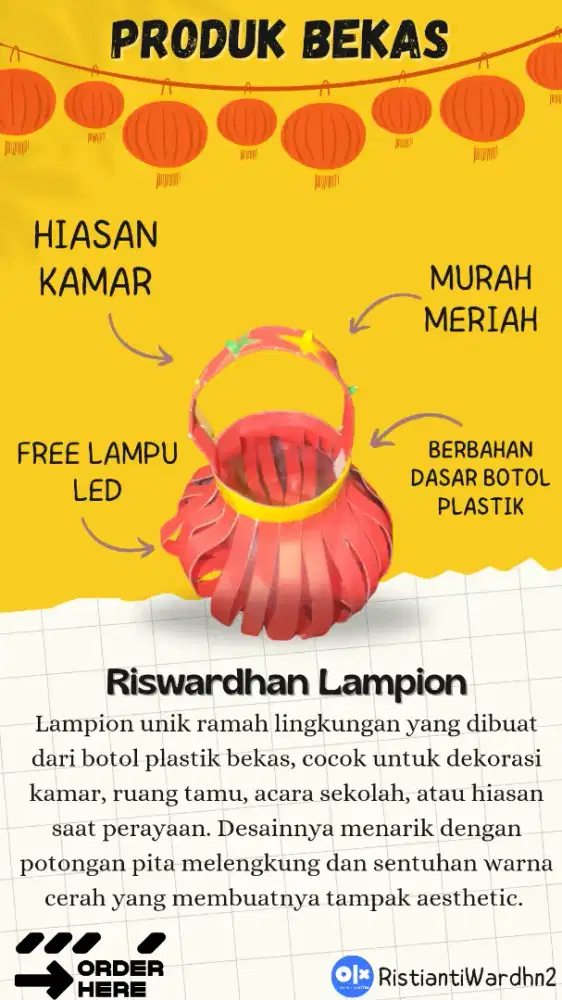 Lampion Daur Ulang Unik | Dekor Cantik Harga Ekonomis | DIY