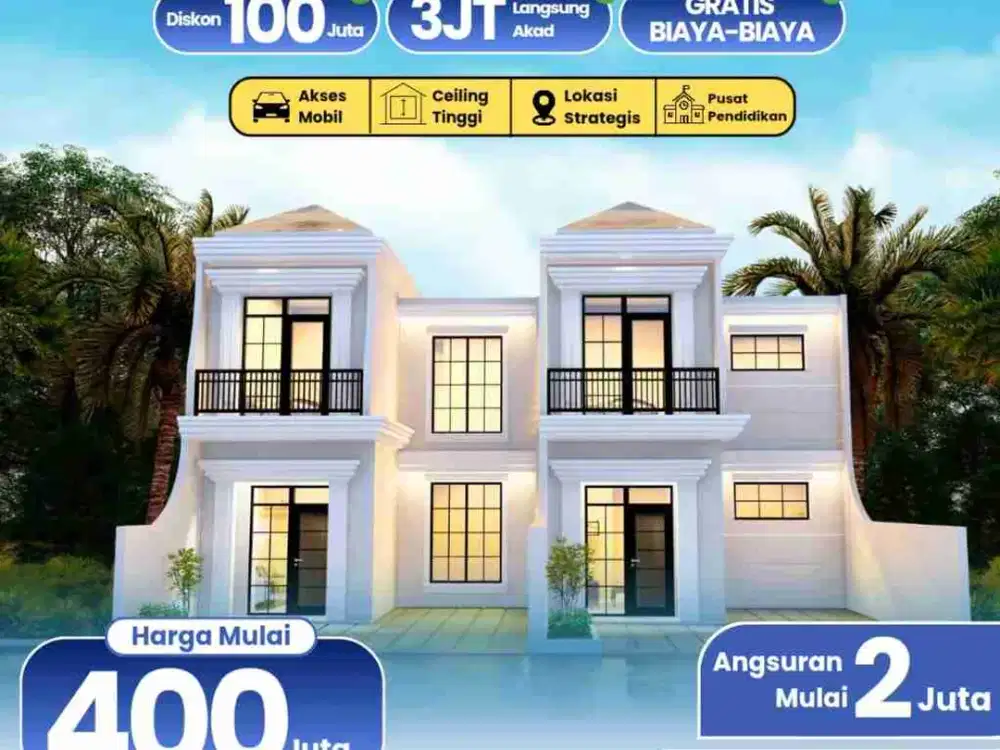 Rumah Modern Klasik Ala Eropa Di Sawangan Depok