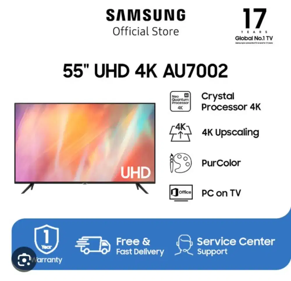 Smart TV Samsung Au7002 55 inch