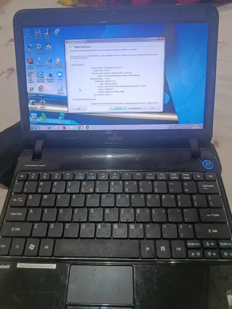 Life book fujitsu lengkap casan dan tas nya