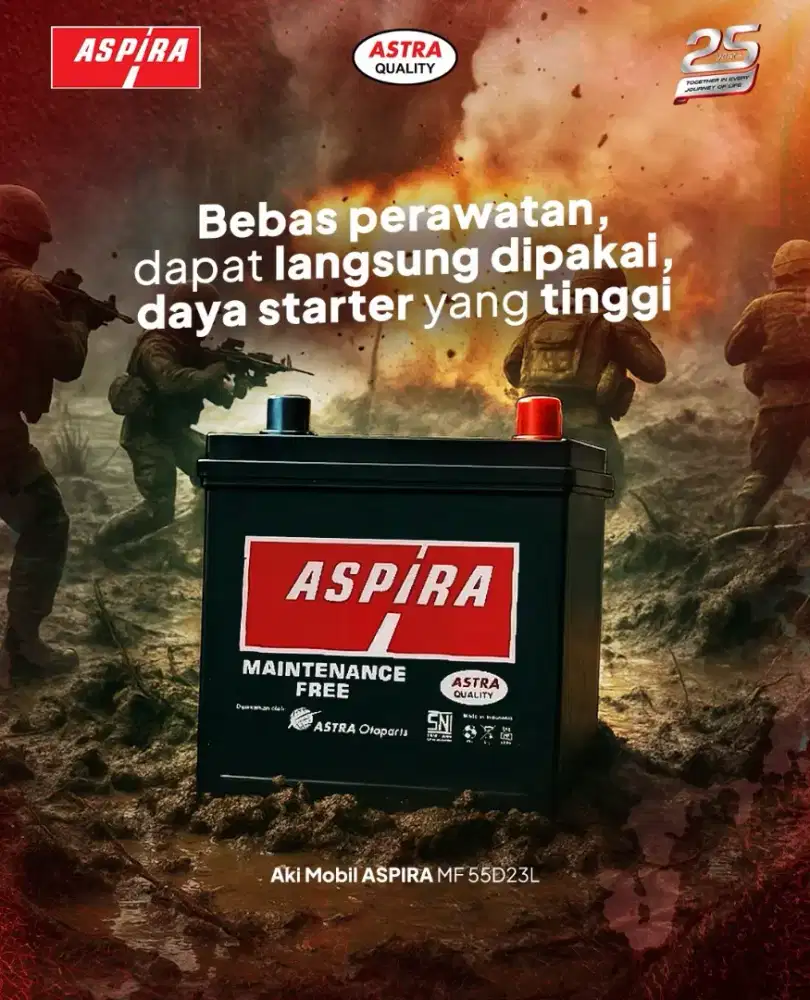Jual Aki Mobil Basah & Kering Merk Aspirs Astra