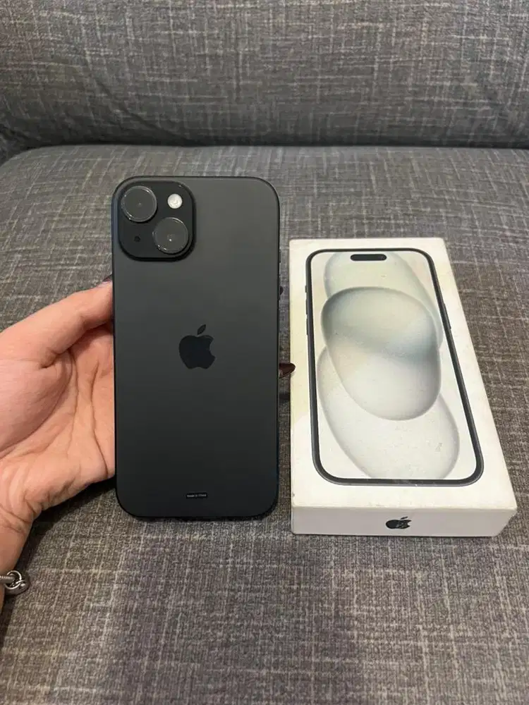 iPhone 15 128gb Black Garansi Resmi iBox Fullset Nominus