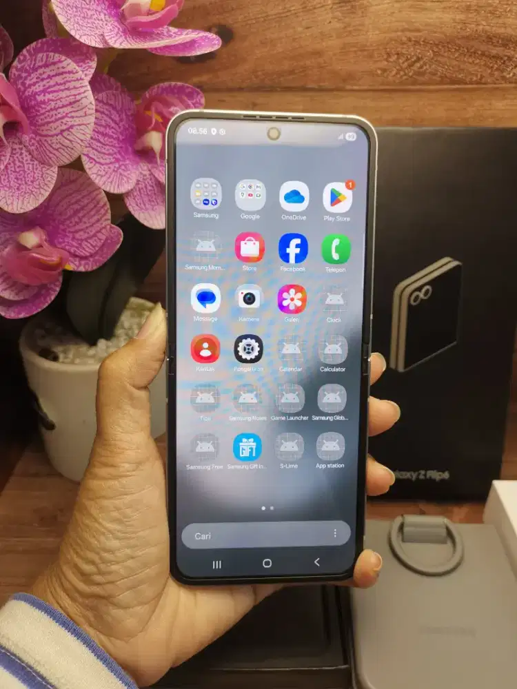 Samsung z flip 6 silver 256 gb mulus 99% fullset original garansi sein