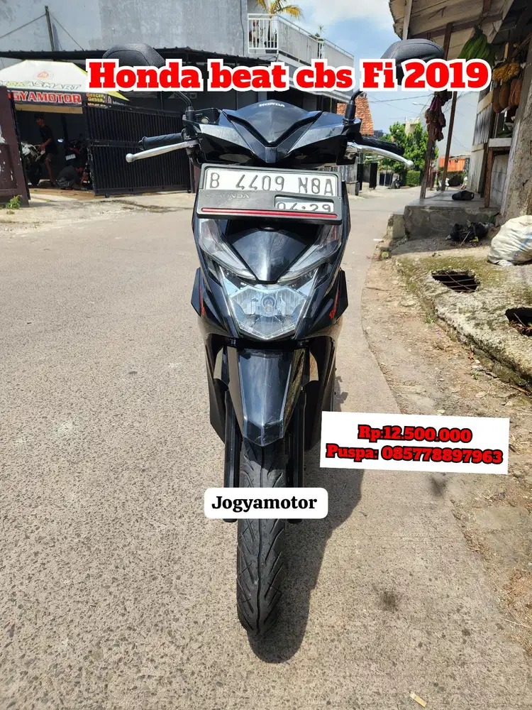 (B) honda beat cbs Fi tahun 2019