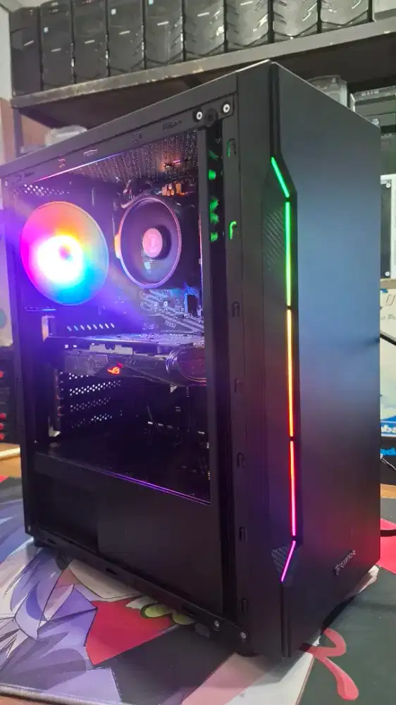 Pc ryzen siap kerja desain grafis game online shop office