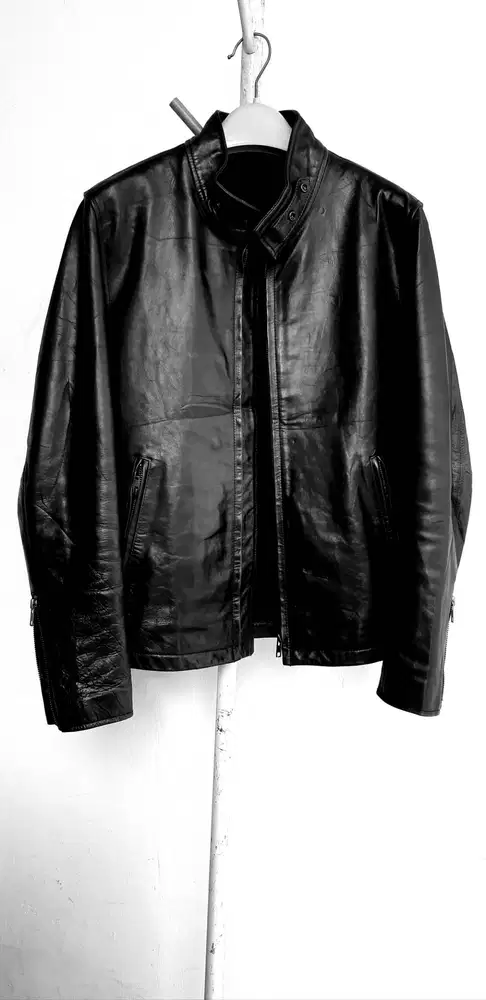 Jaket kulit  sapi asli caferacer