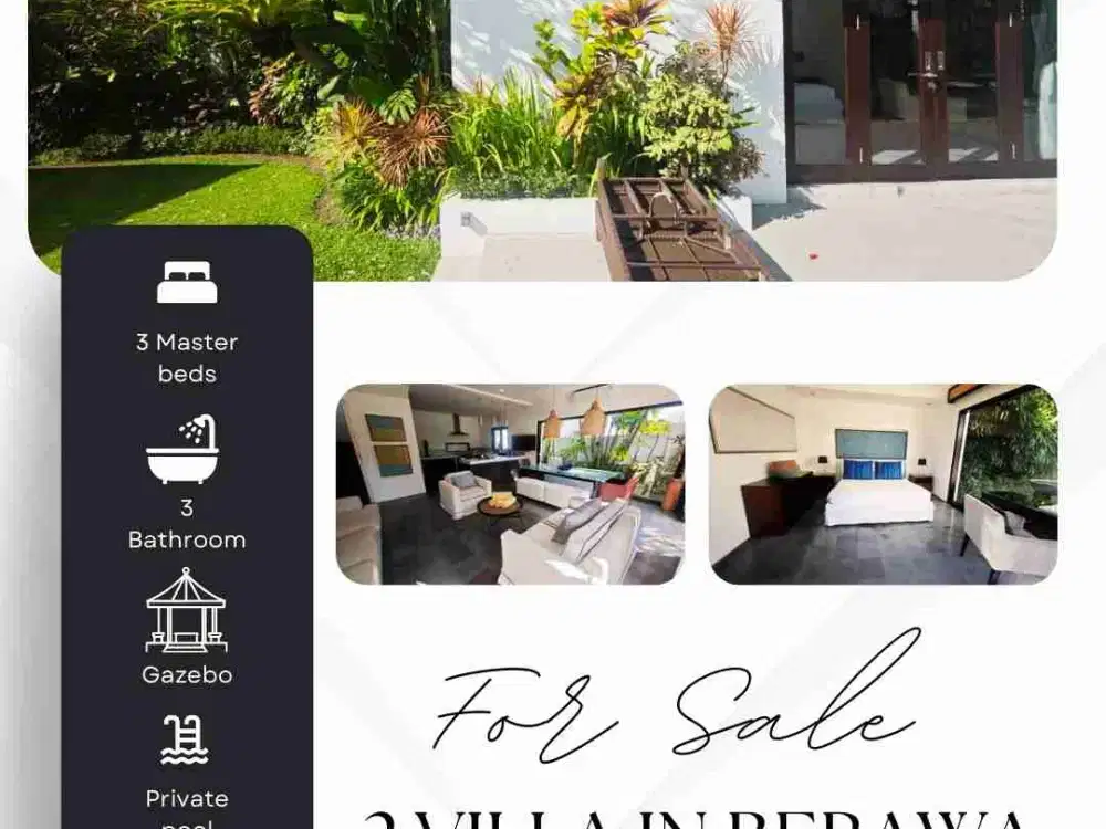 DIJUAL VILLA STRATEGIS LOKASI CANGGU