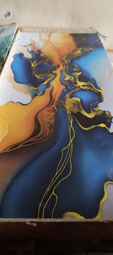 PVC panel dinding Marmer UV