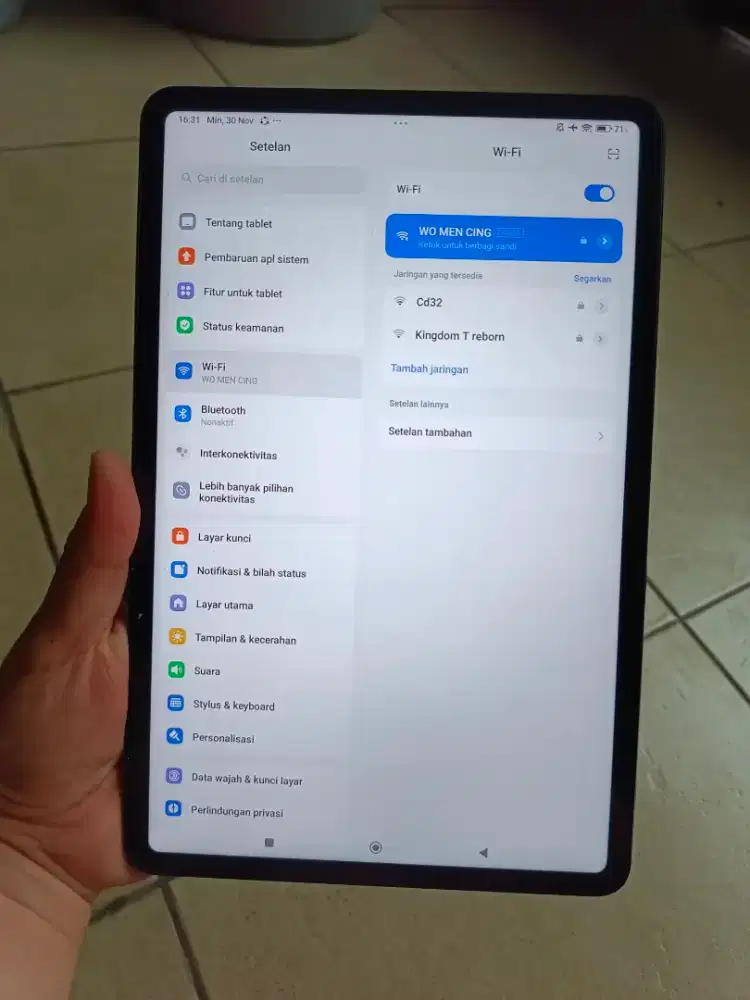 Xiaomi pad 6 8/256 gb ada minus